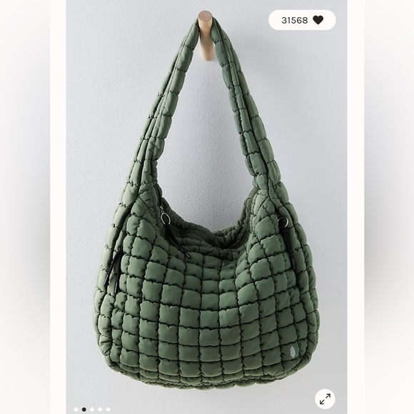 FP Movement Quilted Carryall NWT New with Tags Sage color Sold Out - Picture 5 of 7